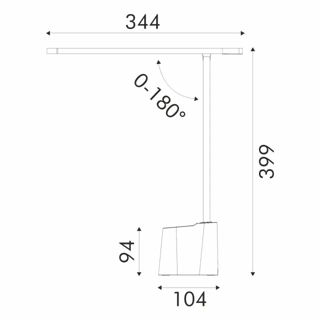 ΦΩΤΙΣΤΙΚΟ ΓΡΑΦΕΙΟΥ LED ACA BL1046ULG ΓΚΡΙ 8W CCT 3000K/3800K/5700K 300LM / BL1046ULG 3