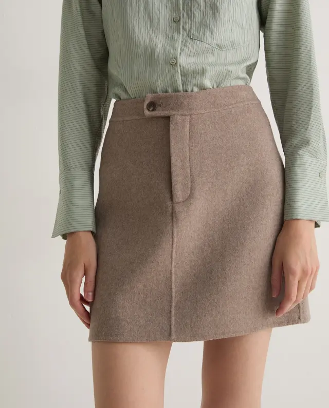 YERSE MINI SKIRT (43862-BEIGE) - M