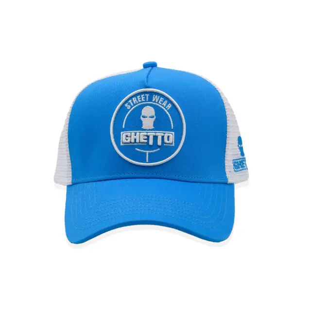 Ghetto Street Wear Logo 3D Embroidery | Miami Blue Cap 2