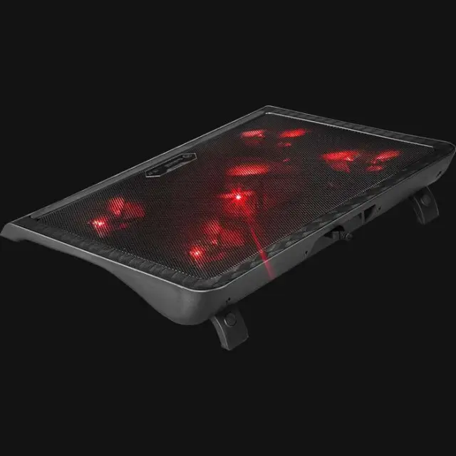 Marvo Cooling Pad με 5 Ανεμιστήρες και Φωτισμό Red Led FN-33 2
