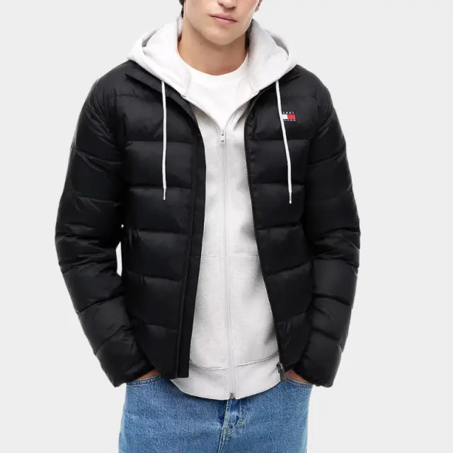 Tommy Hilfiger - Αδιάβροχο Ανδρικό Light Jacket Relaxed Fit DM0DM23231-BDS Μαύρο - 2XL