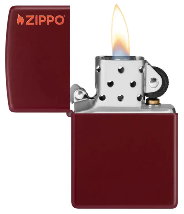 ZIPPO Αναπτήρας - 46021 ZL Merlot Red με Λογότυπο Zippo 2