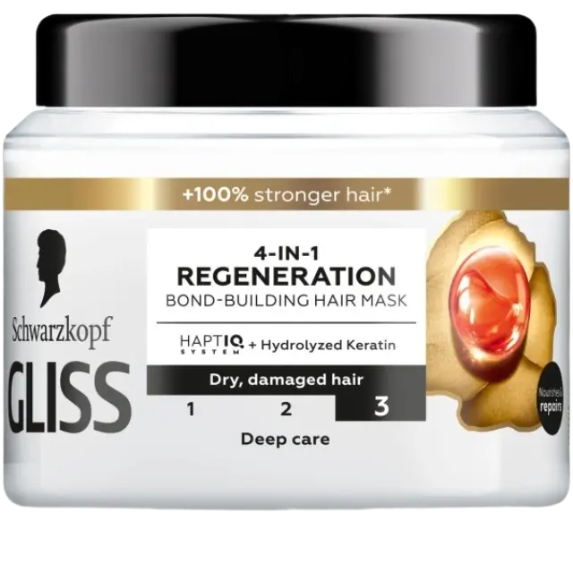 Schwarzkopf Gliss Mask Bond Building 4-in-1 Μάσκα Αναδόμησης Μαλλιών 400ml