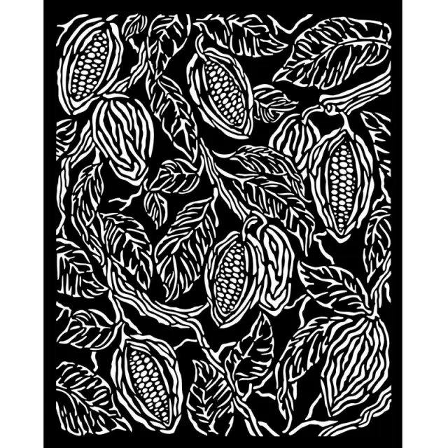 Thick Stencil Stamperia 20x25cm, Coffee and Chocolate, Texture coffee