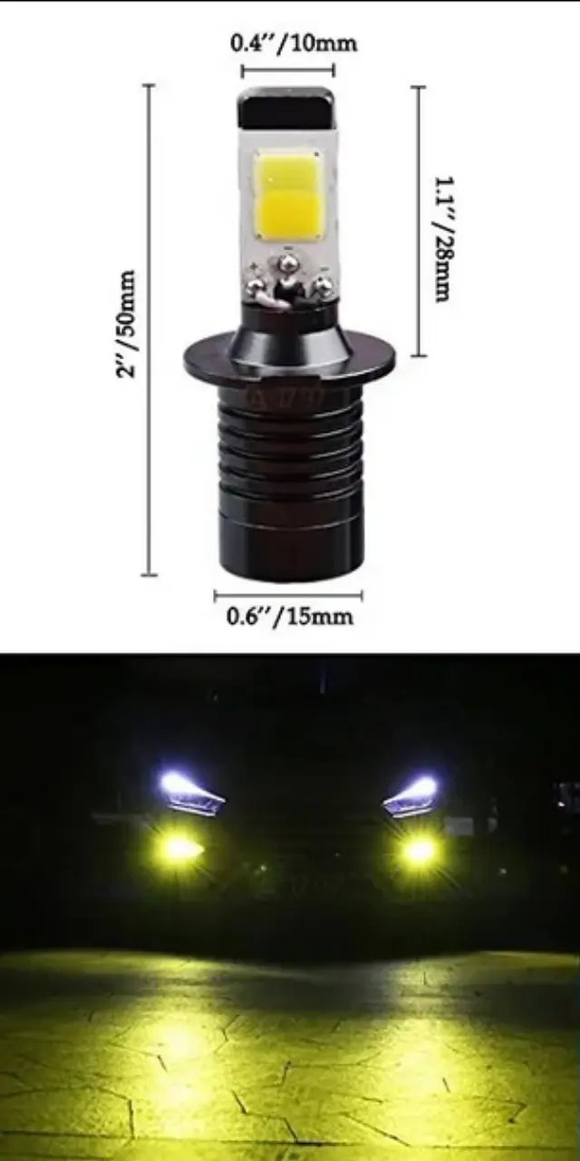 Φώτα ομίχλης LED - H11 - 608033 - Yellow 2