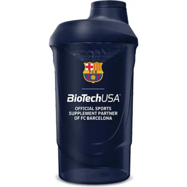 Biotech USA Wave Shaker Πρωτεΐνης 600ml Barcelona Χρώμα Μπλε