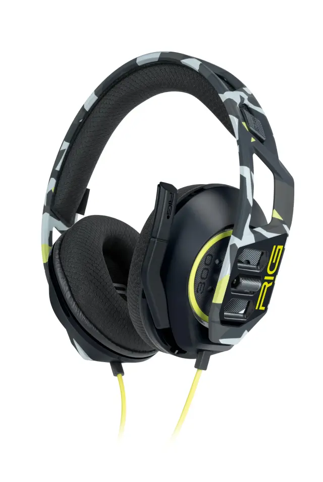 Nacon RIG 300 PRO HS Over Ear Gaming Headset με σύνδεση 3.5mm Acid Camo for Nintendo Switch / PC / PS4 / PS5