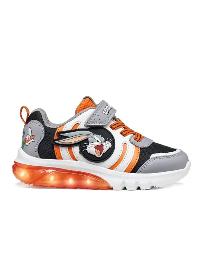 Παιδικό Παπούτσι για Αγόρι Geox J Ciberdron Boy x Looney Tunes (Μεγέθη 24-33) ΓΚΡΙ