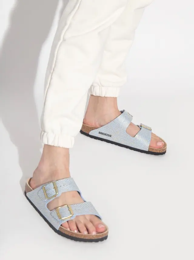 Birkenstock Πέδιλα Γυναικείο Microfiber Μπλέ BIR/ARIZONA PYTHON 1021463 DUS BLU 2