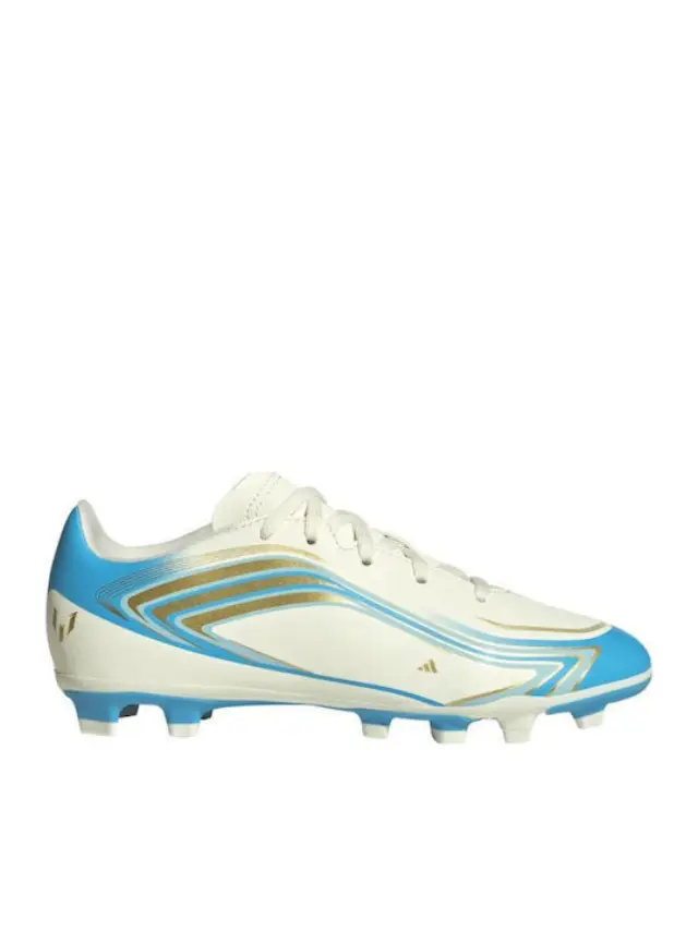 Adidas F50 Messi Club Turf Kids Soccer Cleats White IH1915 - 38 2/3