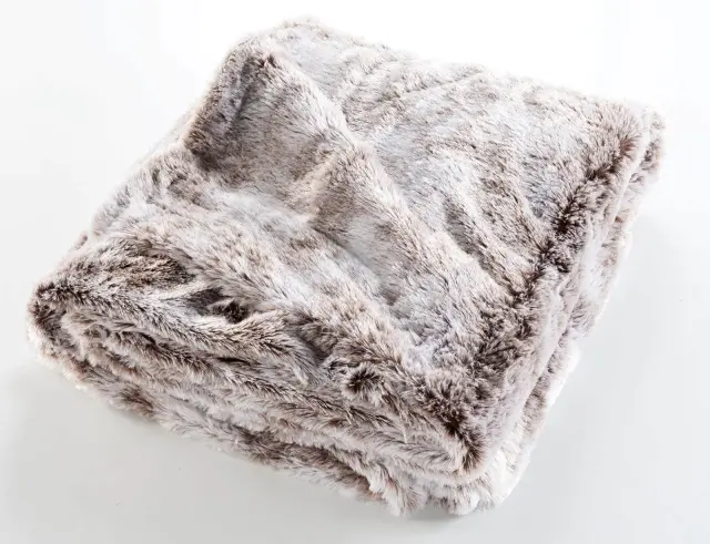 Κουβέρτα Antartic Douceur d'intérieur με εσωτερική επένδυση fleece και διαστάσεις 125x150cm - Choco 1605601 3