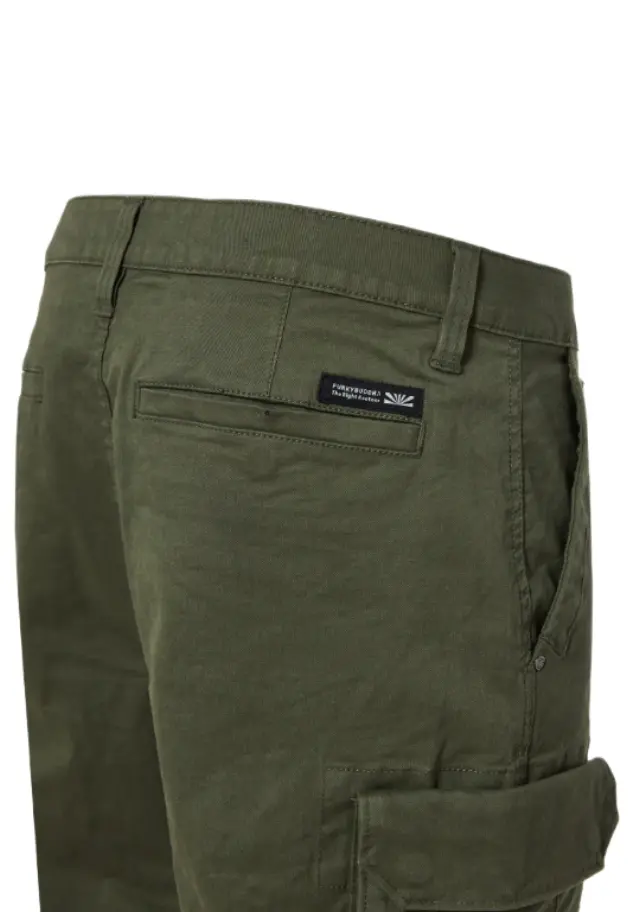 Funky Buddha ανδρικό cargo jogger από ελαστικό βαμβακερό twill FBM014-030-02-2 2