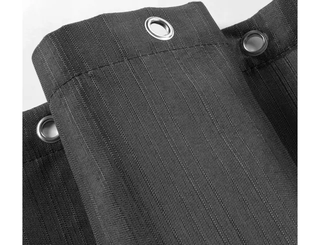 Κουρτίνα Μπάνιου με κρίκους Yaline Douceur d'intérieur με διαστάσεις 180x200cm - Charcoal Grey 1802081 3
