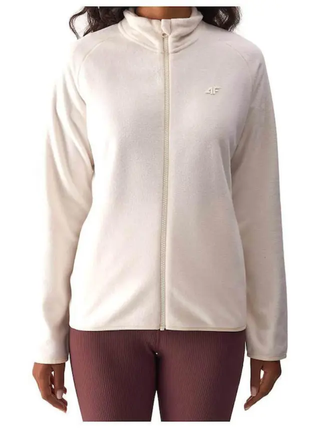 4F Fleece Jacket Cream 4FWMM00TFLEF294-12S - XL