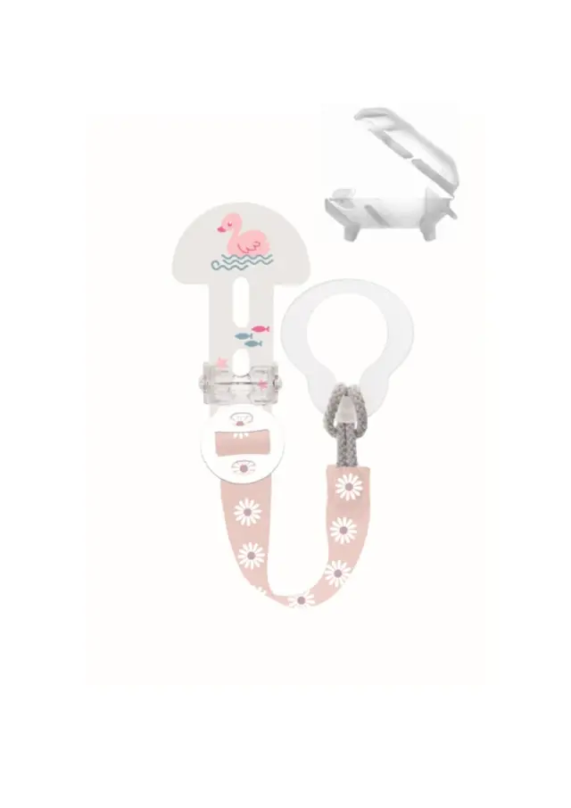 MAM Clip it! & Cover 335G Κορδέλα Στήριξης Πιπίλας & Προστατευτικό Καπάκι Θηλής 0+ Μηνών