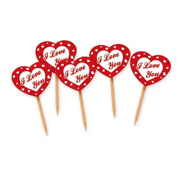 25 Picks I Love You 4.5 x 6.5 cm.