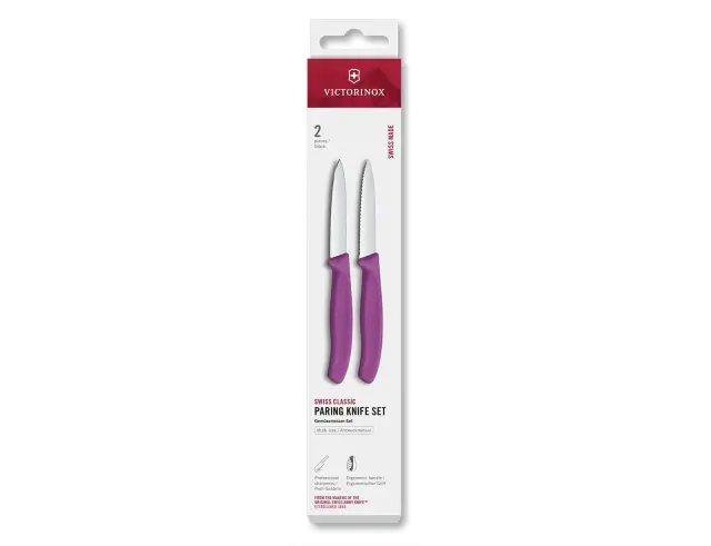 Σετ Μαχαίρια Γενικής Χρήσης Victorinox Swiss Classic με μήκος λεπίδας 8cm - Purple - 2 τεμάχια6.7695.2C1 2