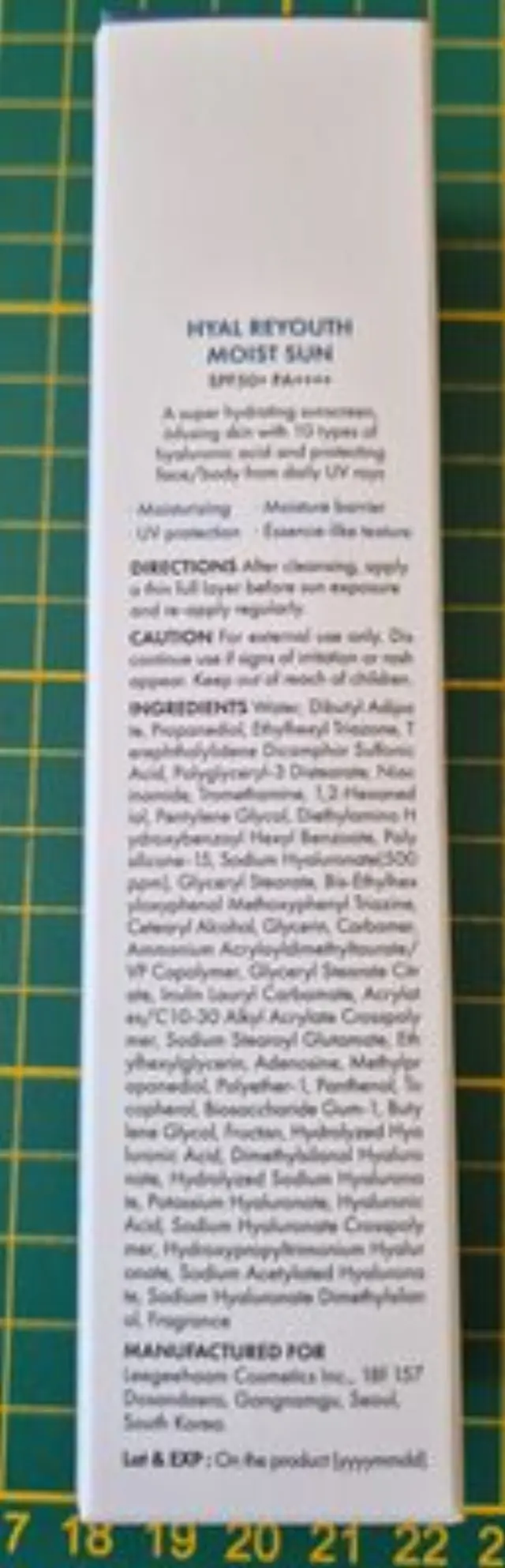 Dr. Ceuracle Hyal Reyouth Moist Sun 50ml 2