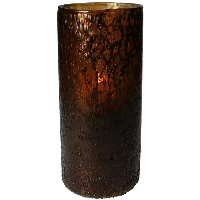 Κηροπήγιο Amber Γυαλί 12x12x20cm 2