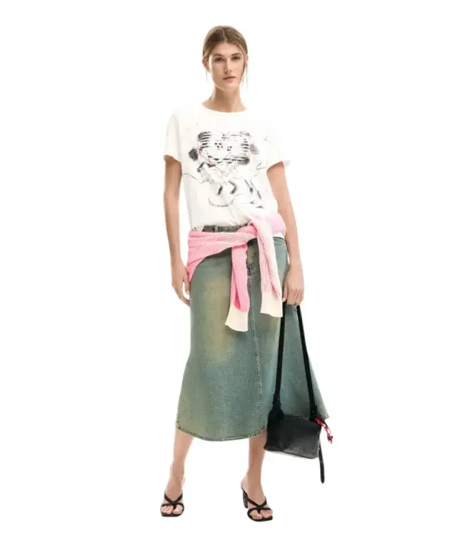 Desigual - Γυναικεία Τσάντα Ώμου Mickey Lines Huntington 26SAXP75-2000 Μαύρο 2