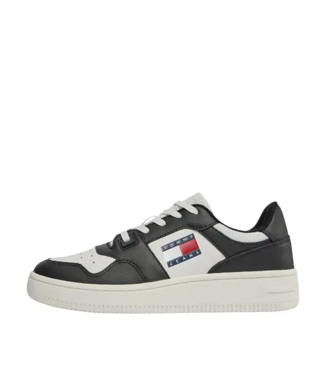 Tommy Hilfiger - Γυναικεία Sneakers Retro Basket EN0EN02505-0GS Μαύρo/Λευκό 2