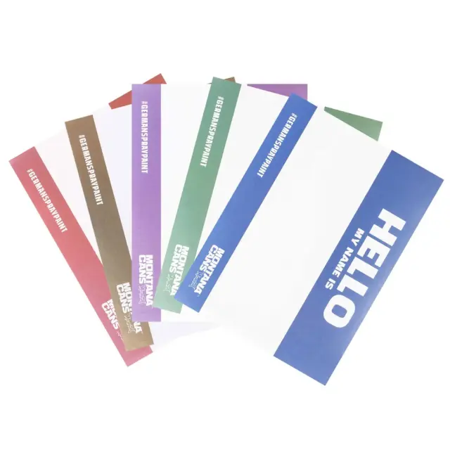 Montana HELLO MY NAME IS... Metallic Sticker Pack