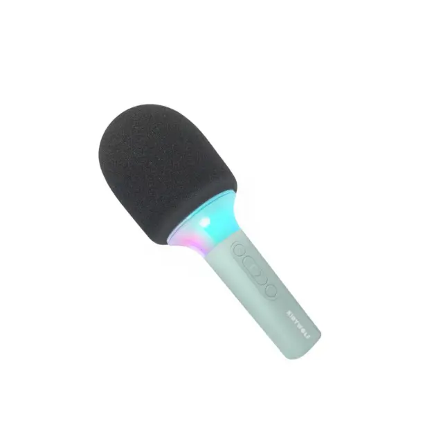 KIDYWOLF Μικρόφωνο Karaoke με Φως & Bluetooth Πράσινο 182518