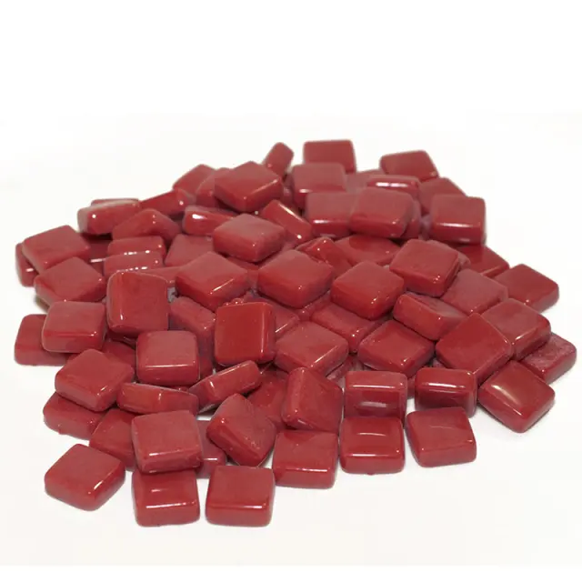 Γυάλινη Ψηφίδα Pure Glass PG53 - 10x10mm - Dark Red - 100gr
