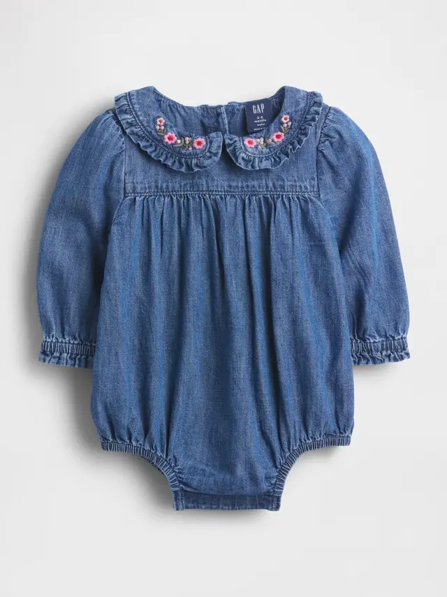 Βρεφικό Τζιν με Βολάν Bubble Dark wash