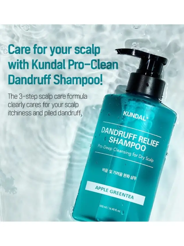 Kundal Dandruff Shampoo 500ml - APPLE GREEN TEA- Σαμπουάν κατά της πυτιρίδας 3