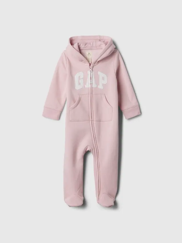 Βρεφικό Gap Logo Ολόσωμο Φορμάκι pure pink