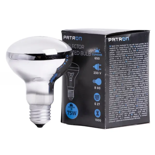 Reflector Bulb E27 75W R80 230V FR
