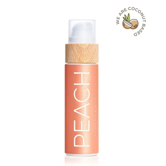 Cocosolis Suntan & Body Βιολογικό λάδι για γρήγορο μαύρισμα Peach 100ml