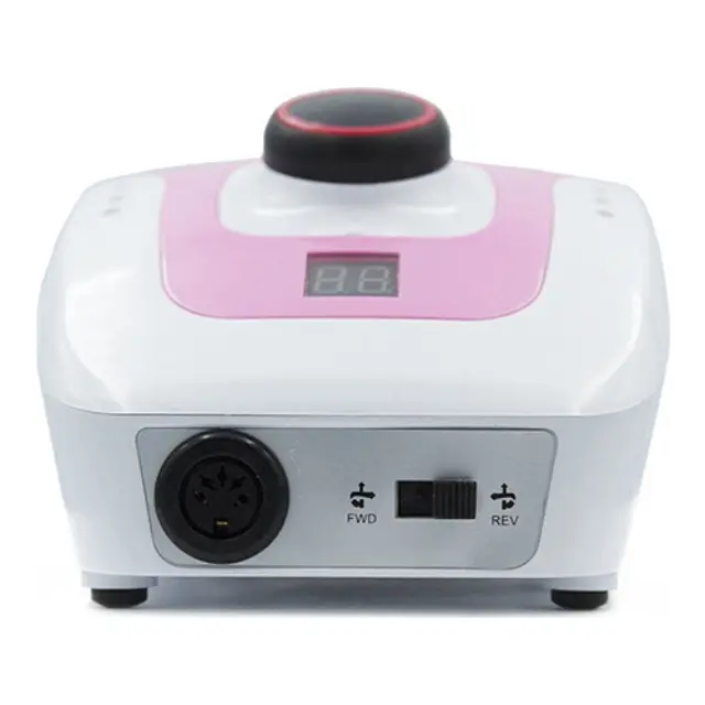 DM 206 Τροχός Νυχιών Ρεύματος 35000rpm με Πεντάλ σε Ροζ Χρώμα 65W 3