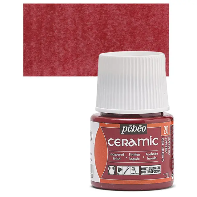 Pebeo Ceramic Καλυπτικό Σμάλτο - 20 Garnet Red - 45ml