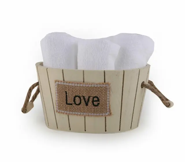 ΚΑΛΑΘΑΚΙ LOVE ME ΛΑΒΕΤΕΣ BAMB.30Χ30 ΣΕΤ 5ΤΜΧ 200-WHITE - NEF NEF