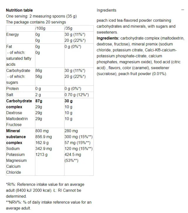 Nutriversum Isotonic Drink - Flow 2