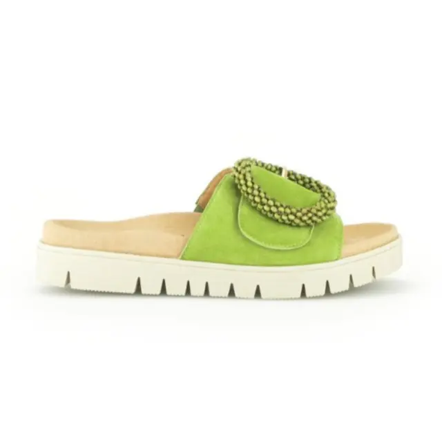 Gabor Παντόφλες Γυναικείο δέρμα Nubuck Πράσινο GAB/63745N 19-GRANNY GREEN - 38