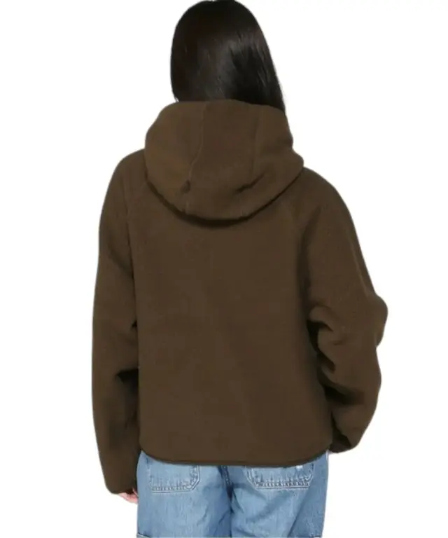 Guess - Γυναικεία Ζακέτα Φούτερ Fleece Sherpa W5BQ20K1042-G1Y7 Καφέ - XS 2