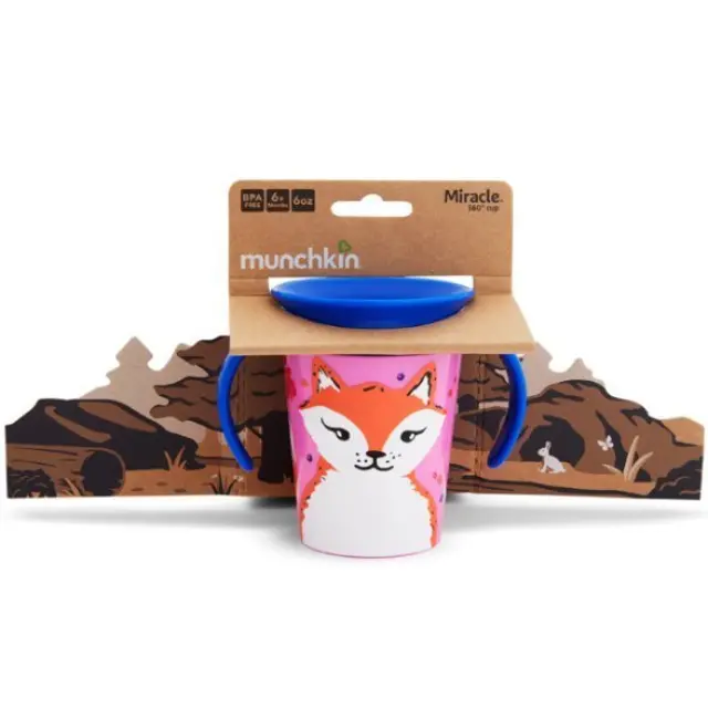 Munchkin Miracle 360 WildLove Trainer Cup Κύπελλο (6m+) 266ml – Αλεπού