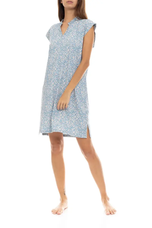 S1416 - Type - NIGHTGOWN BLUE FLOWER