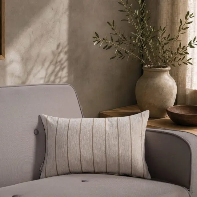 Μαξιλαροθήκη Macon 01 Natural Beige TEORAN 50x50cm 2