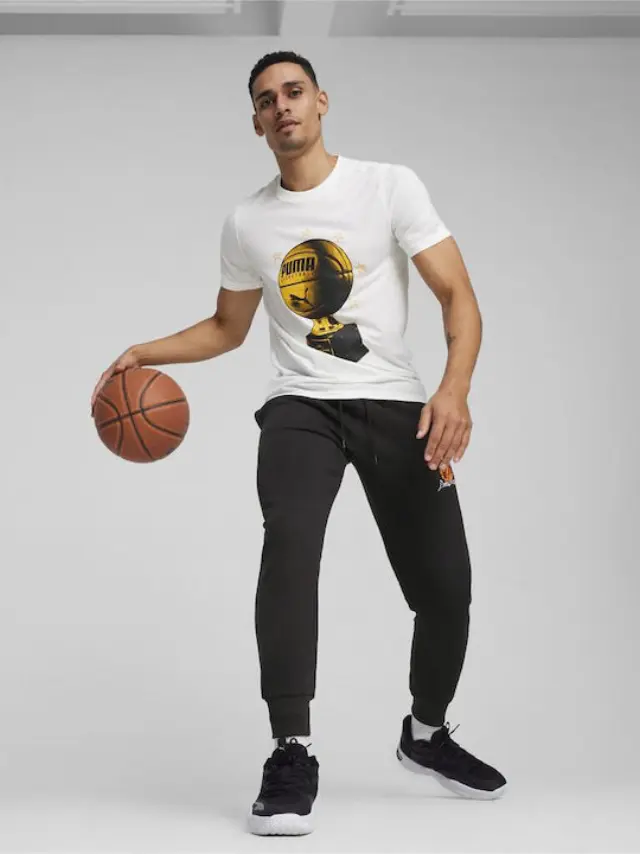 Puma Basketball T-shirt White 624822-01 - M 2