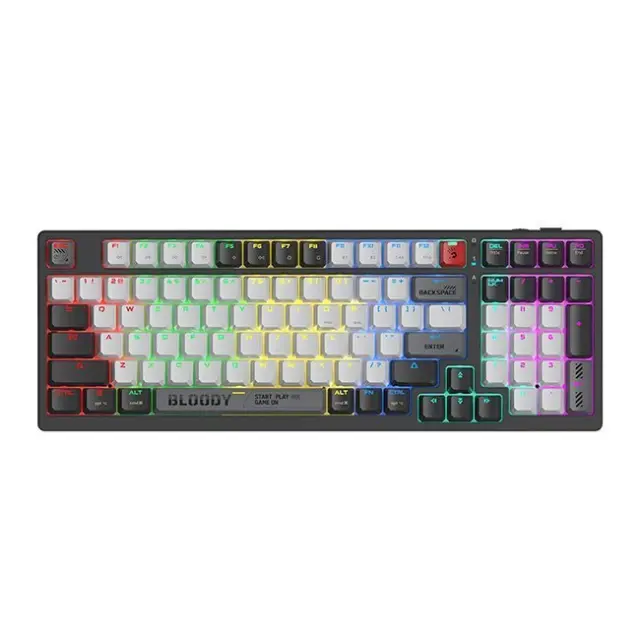 A4Tech Gaming Keyboard Bloody WS98 BLMS Red Plus Gray (A4TKLA47735)