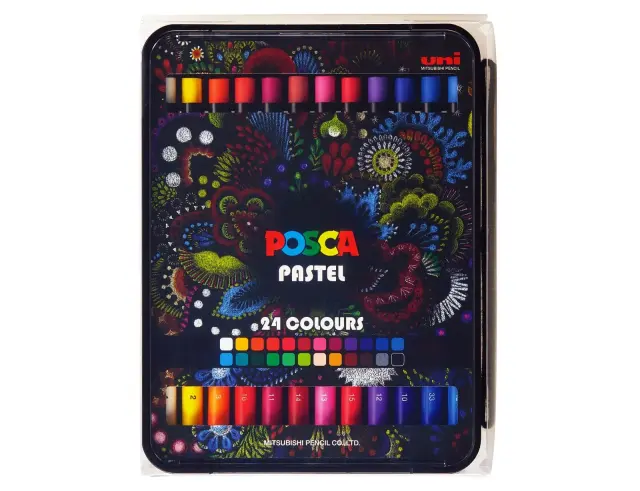 Σετ Κηρομπογιές Uni Posca KPA-100 - 24 τεμάχιαKPA-100 24C