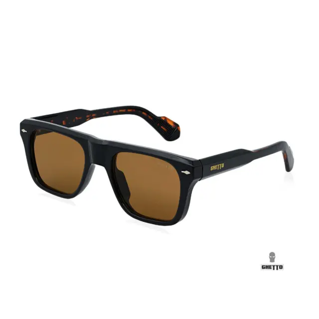 Ghetto Square Luxury Sunglasses LeopardBlack Frame Unisex