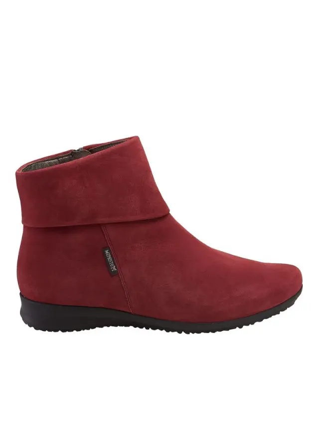 Mephisto Μποτάκια Γυναικείο δέρμα Nubuck Κόκκινο MEP/FIDUSIA MEDOC - 37 3