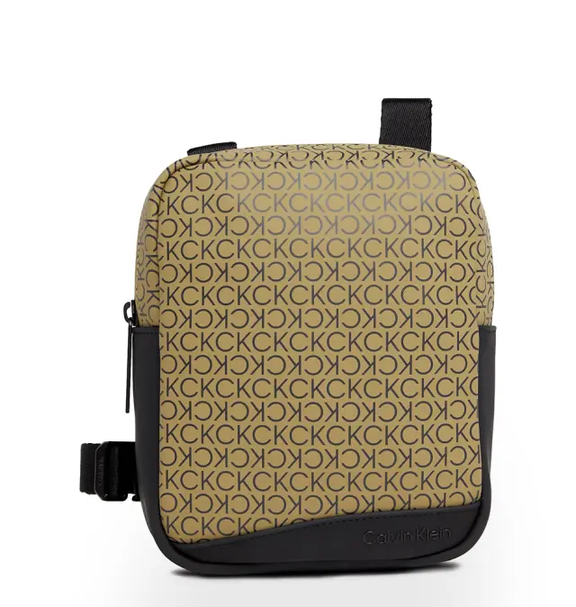 Τσαντάκι χιαστί CALVIN KLEIN Rubberized Reporter 11227 Λαδί