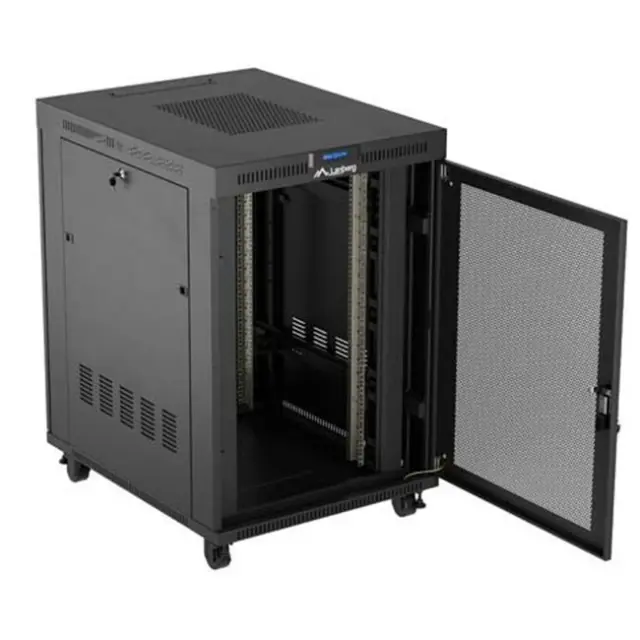 Lanberg Καμπίνα Rack 19" 22U 800X1000 Black LCD V2 (FF01-8022-23BL)
