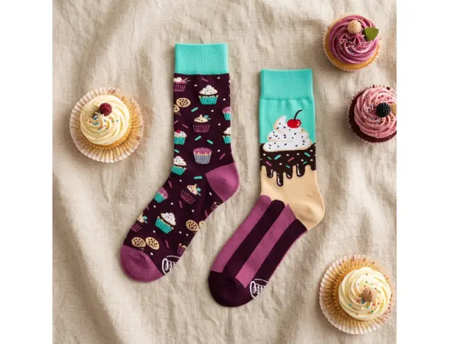 Κάλτσες The Cupcake Many Mornings με μέγεθος 43-46 - ΕνηλίκωνThe Cupcake Regular 43-46
